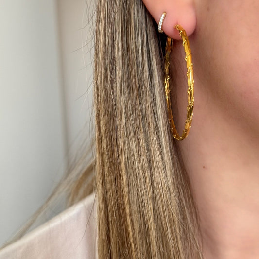 Boucles d'oreilles créoles Lola