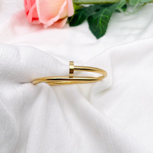 Bracelet jonc Clou doré