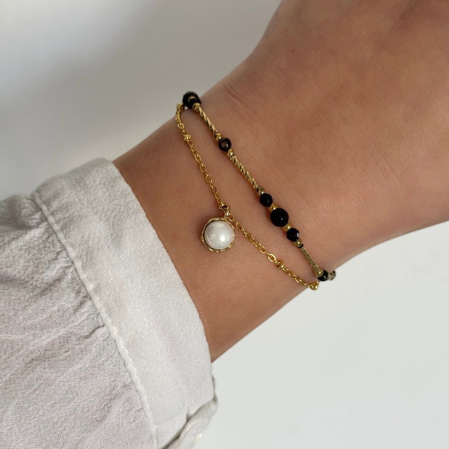 Bracelet Roselle noir