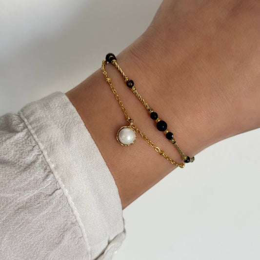 Bracelet Roselle noir