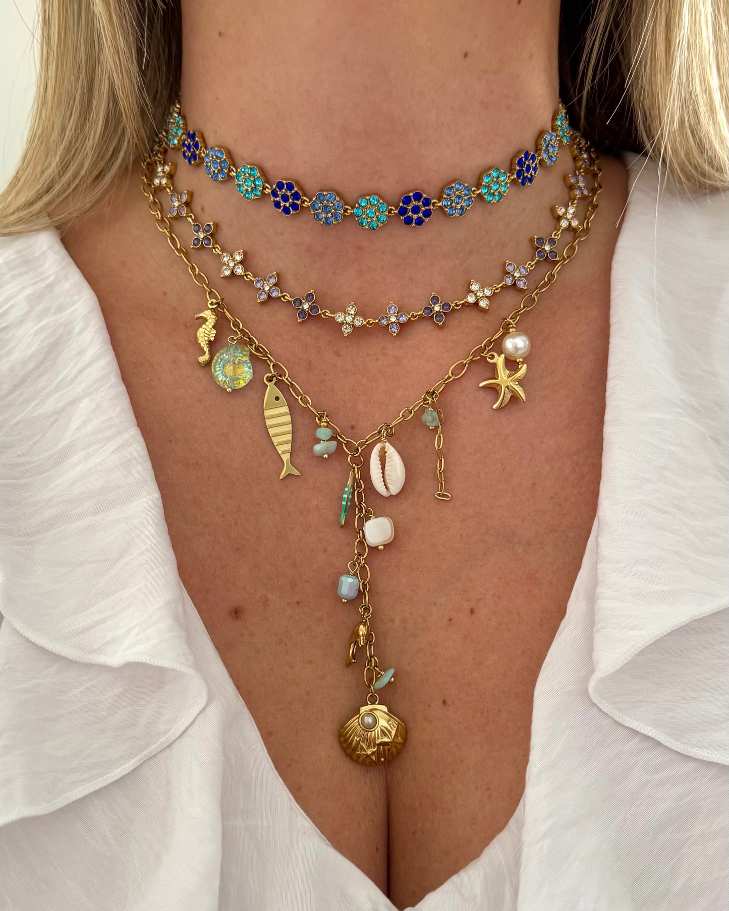 Collier Majesté bleu