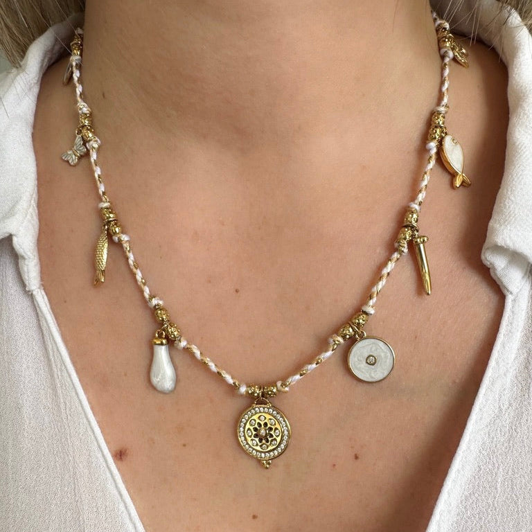 Collier Lexie blanc