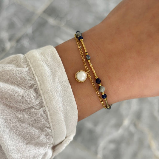 Bracelet Roselle bleu