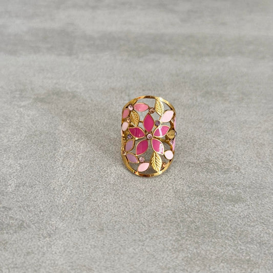 Bague Fleur Rose