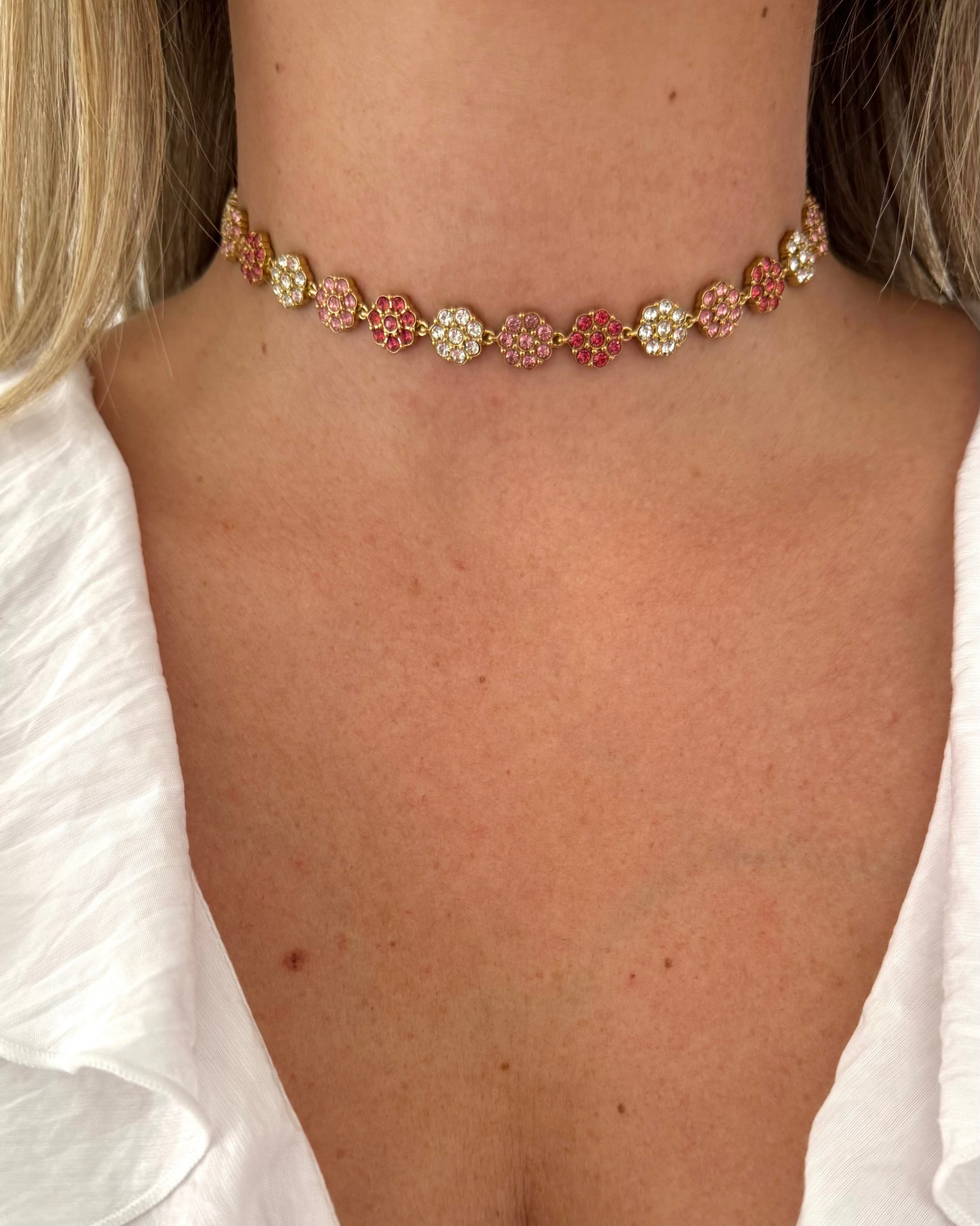Collier Majesté rose