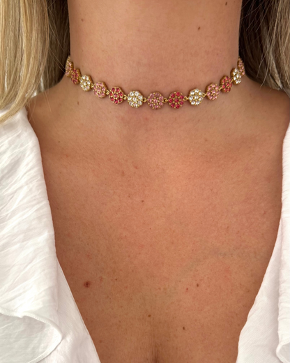 Collier Majesté rose