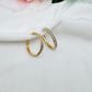 Boucles d'oreilles créoles Strass