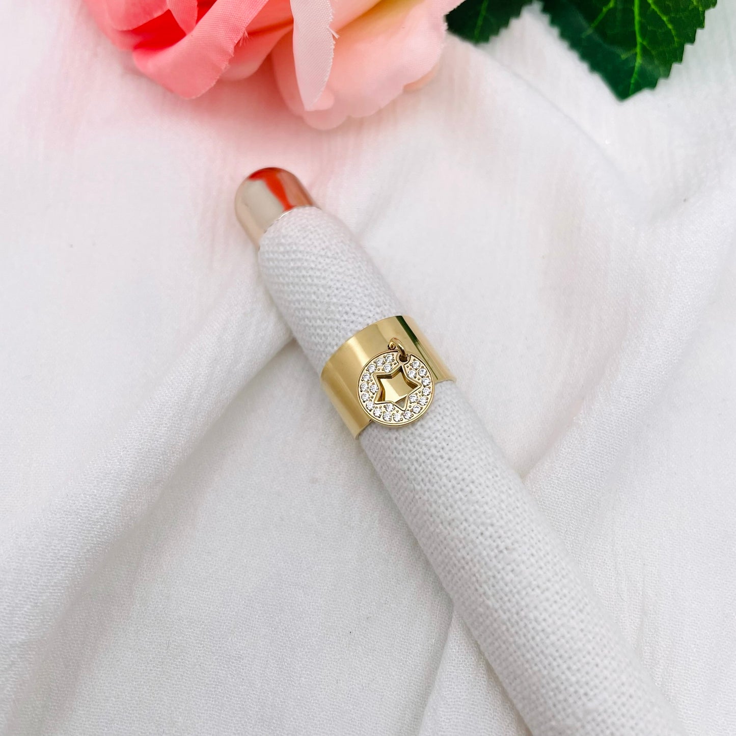 Bague Breloque Etoile doré
