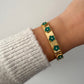 Bracelet jonc Tiana vert