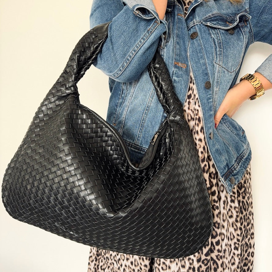 Sac Tressé Maddy noir