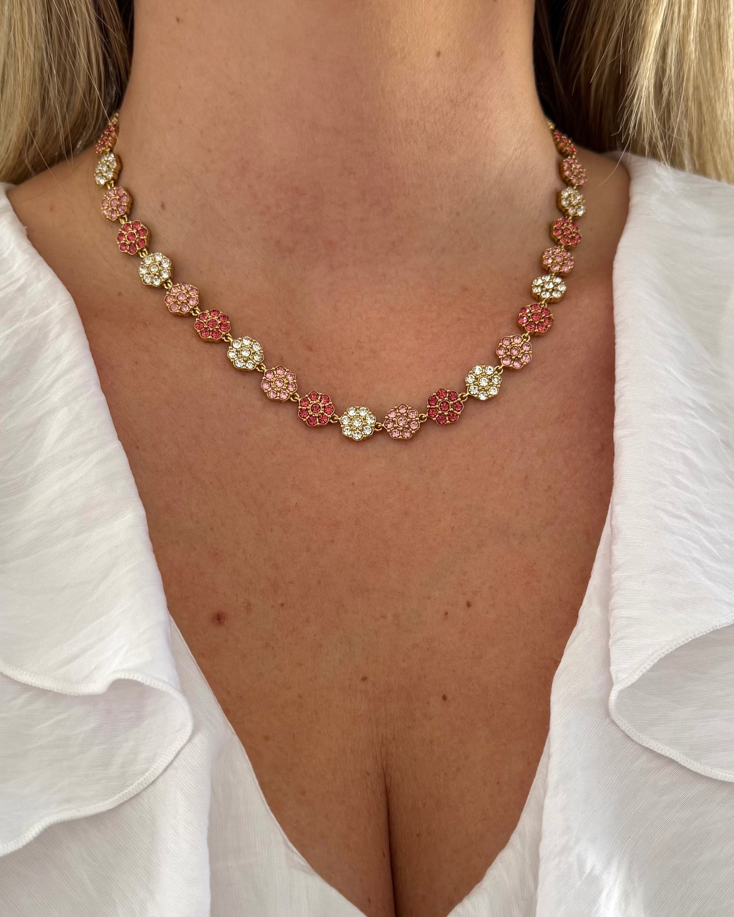 Collier Majesté rose