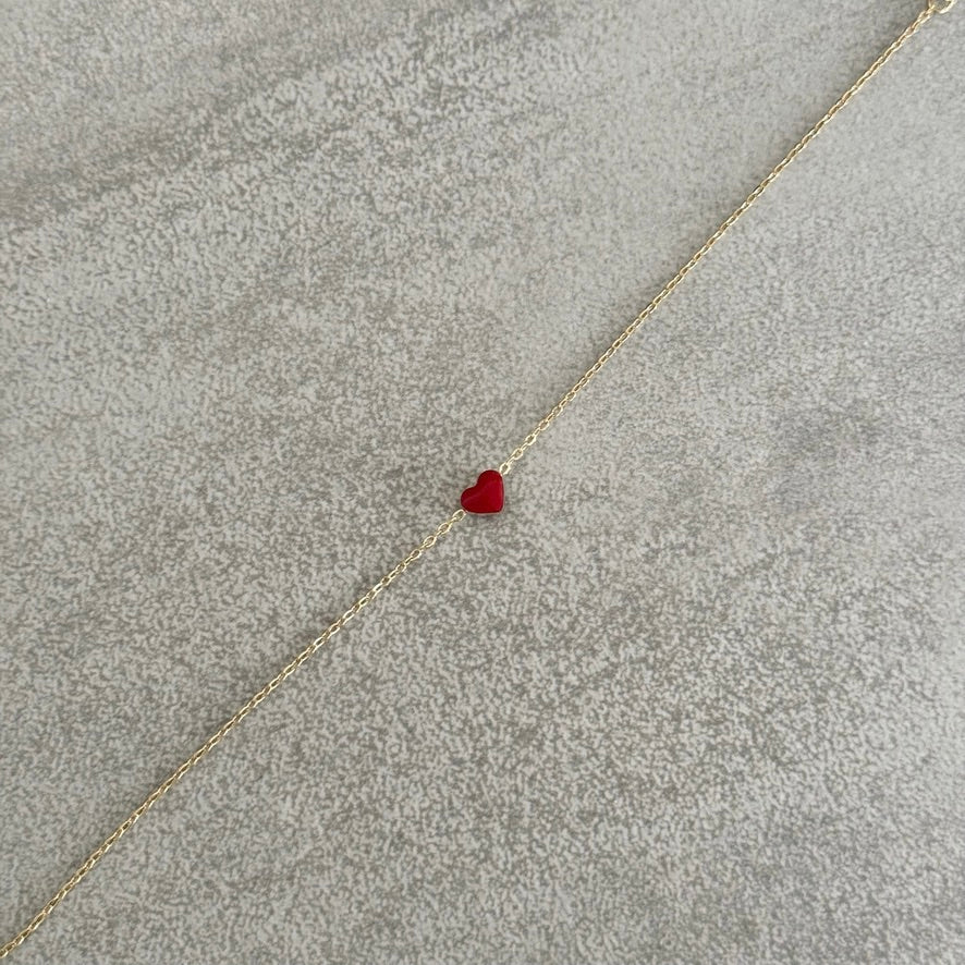 Bracelet Coeur rouge