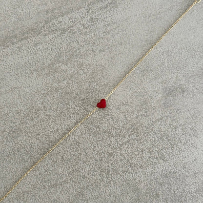 Bracelet Coeur rouge