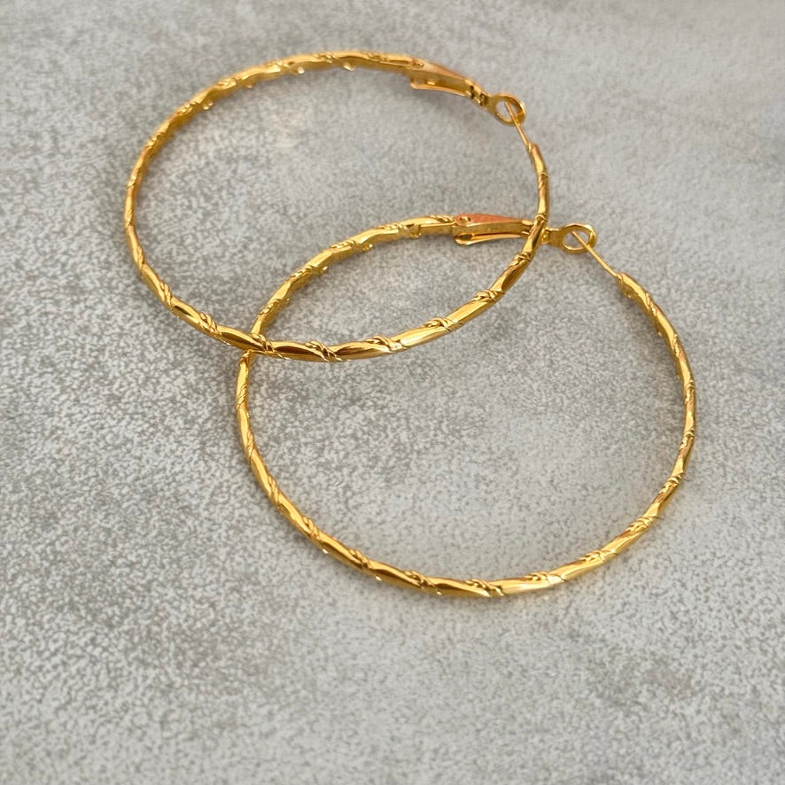 Boucles d'oreilles créoles Lola