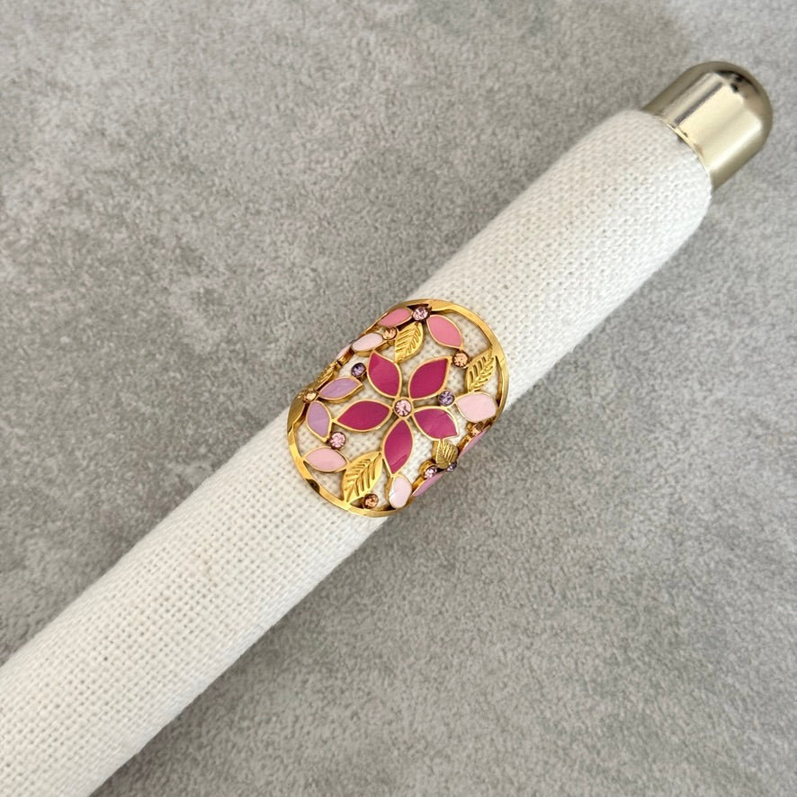 Bague Fleur Rose