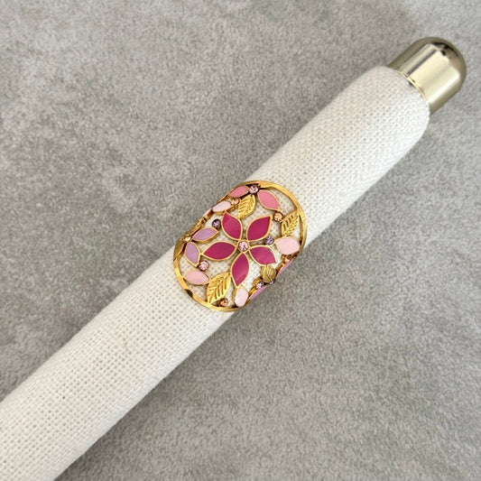 Bague Fleur Rose