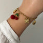 Bracelet Breloques Cerise