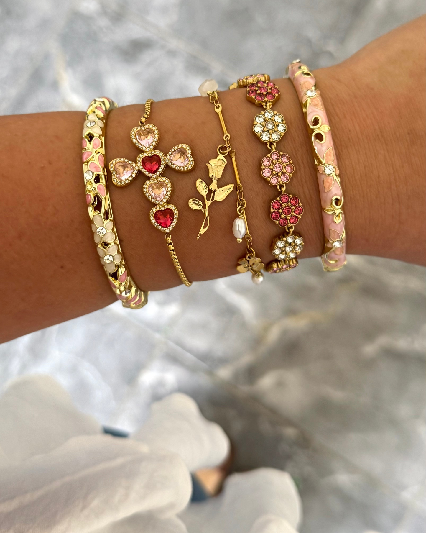 Bracelet Majesté rose