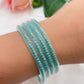 Jonc Bouddhiste Perles vert turquoise