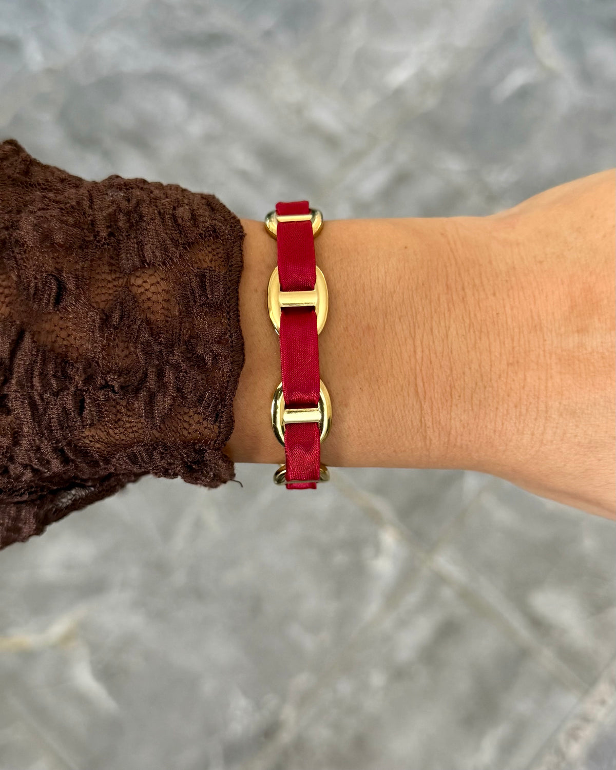 Bracelet Jonc Tess Rouge