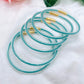 Jonc Bouddhiste Perles vert turquoise