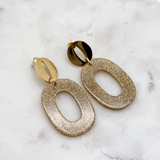 Boucles D'oreilles Mirabelle doré