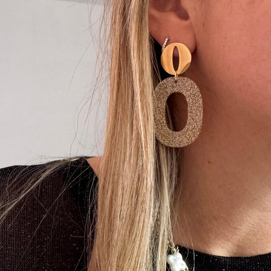 Boucles D'oreilles Mirabelle doré