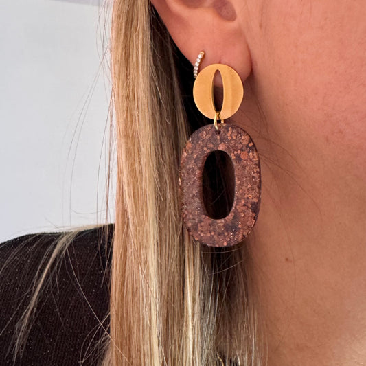 Boucles D'oreilles Mirabelle Choco