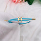 Bracelet Cordon lettre H doré