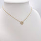 Collier Trèfle strass doré