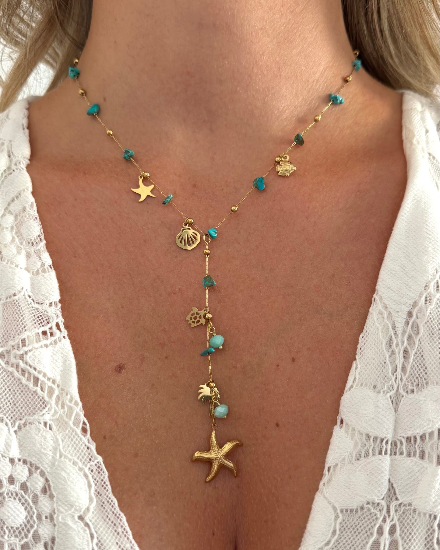 Collier Coralia Bleu