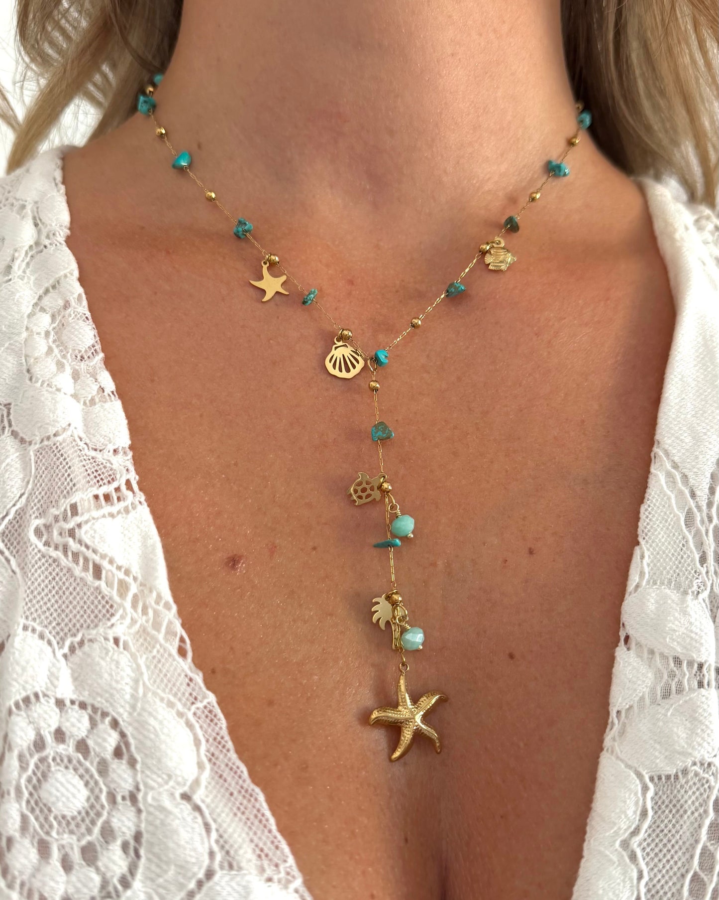 Collier Coralia Bleu
