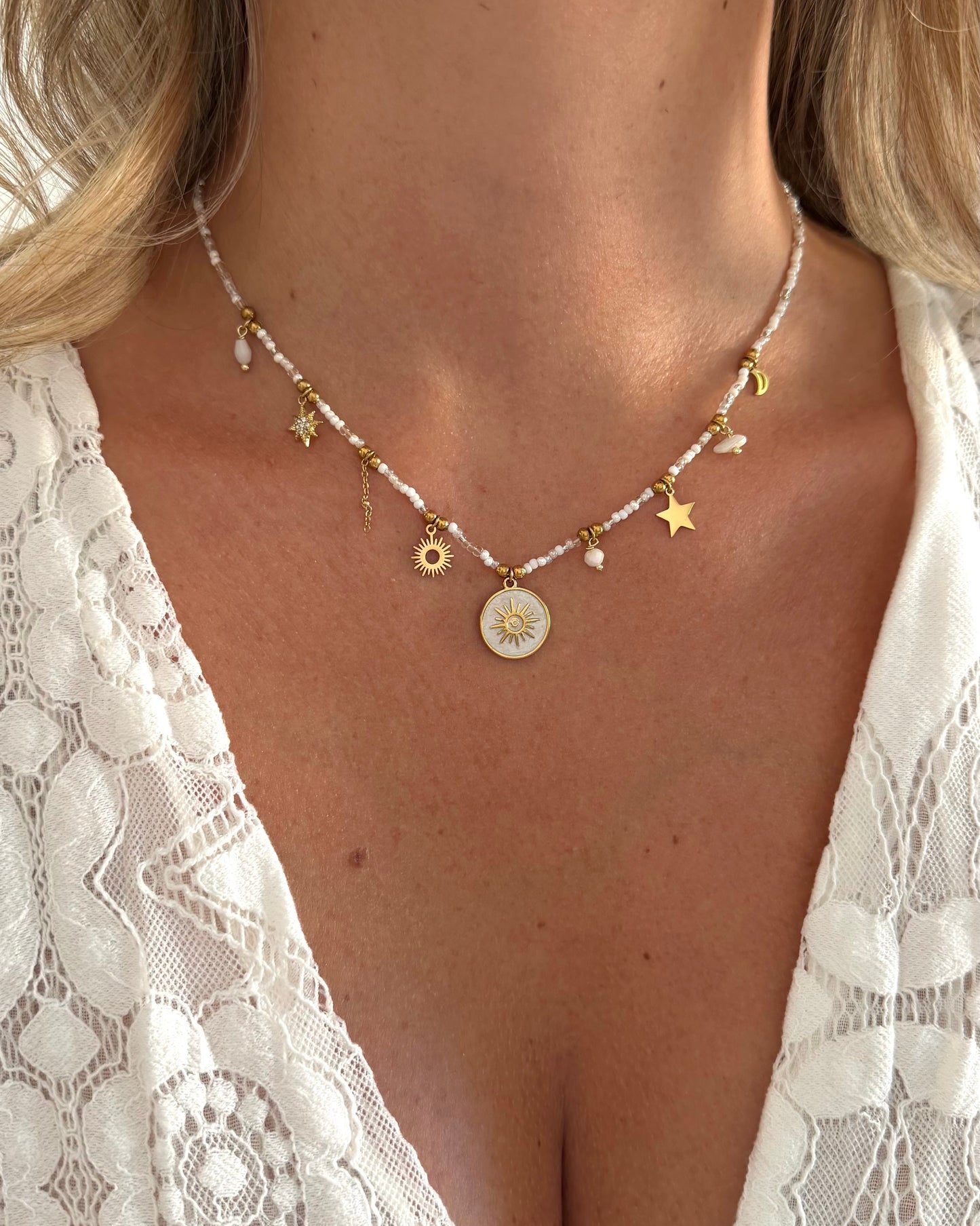 Collier Astra Blanc