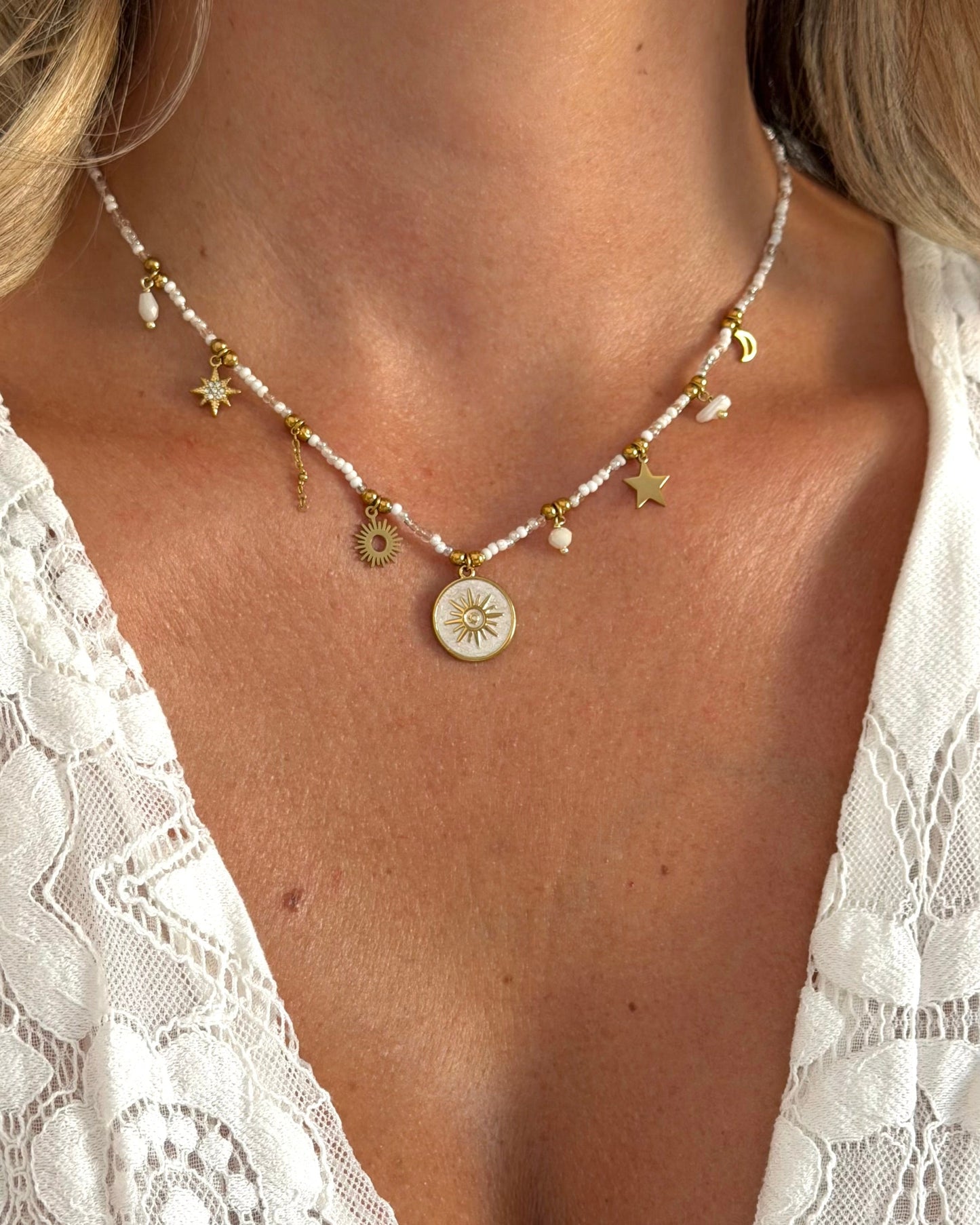 Collier Astra Blanc