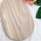 Collier Trèfle strass argenté