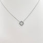 Collier Trèfle strass argenté
