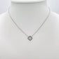 Collier Trèfle strass argenté