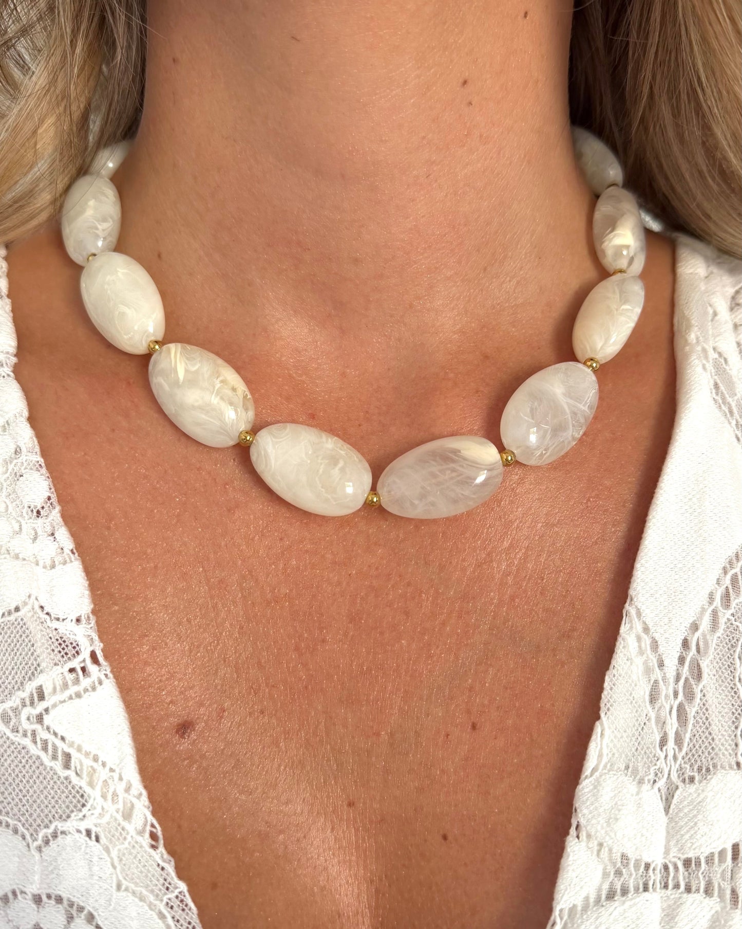 Collier Zaya Blanc