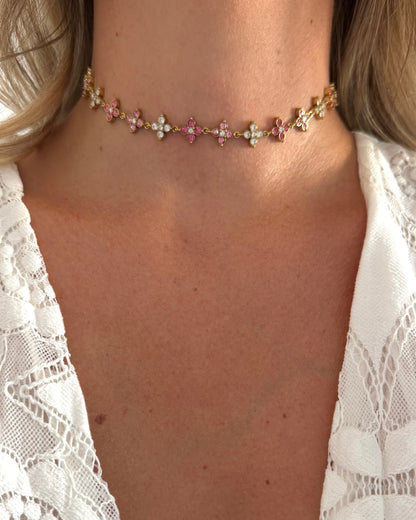 Collier Princesse Pink Choker