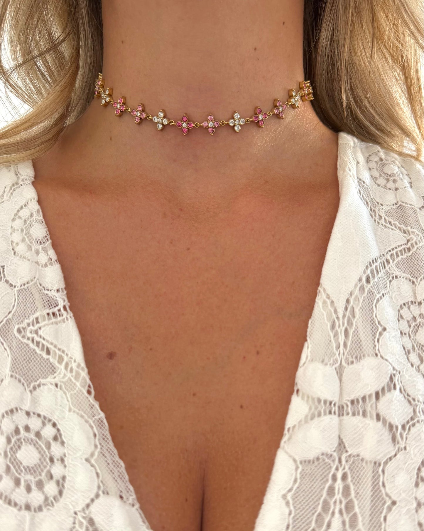 Collier Princesse Pink Choker