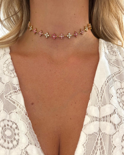 Collier Princesse Pink Choker
