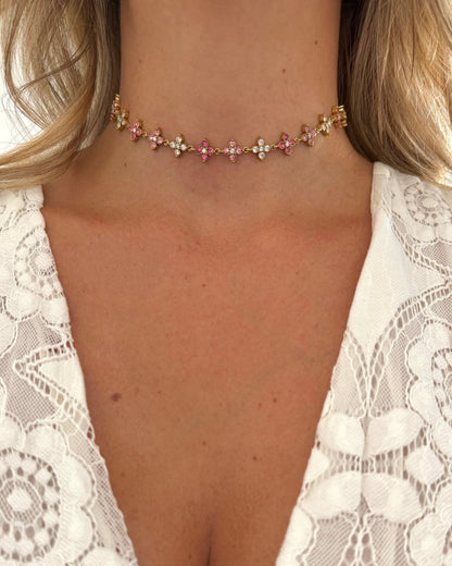 Collier Princesse Pink Choker