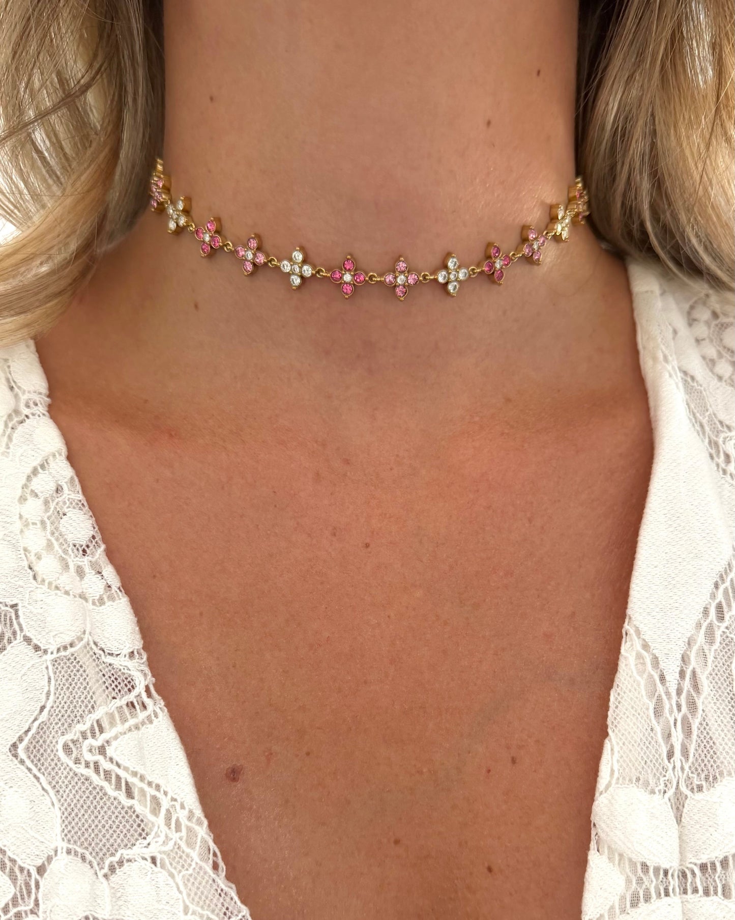 Collier Princesse Pink Choker