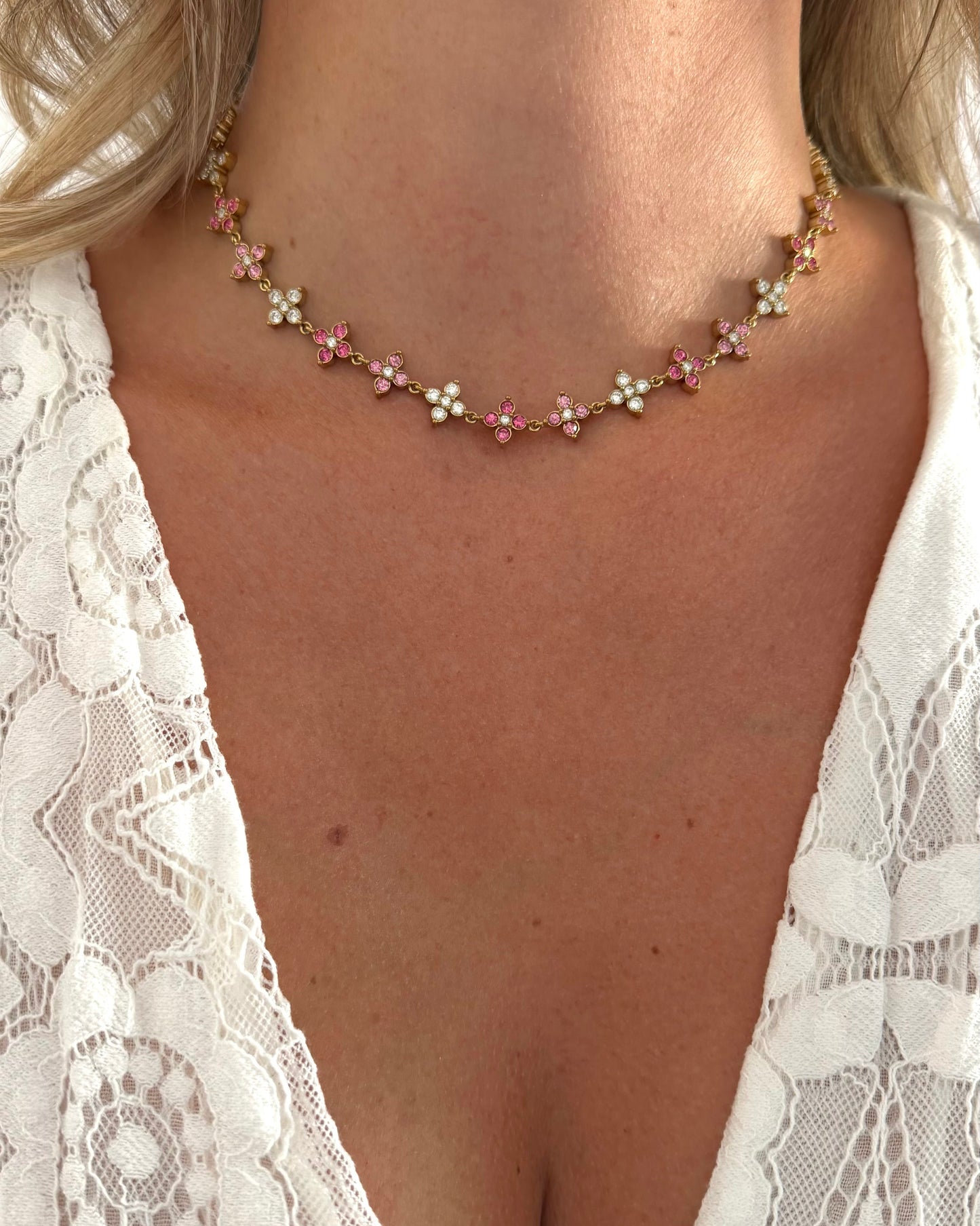 Collier Princesse Pink Choker