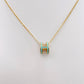 Collier H turquoise