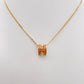 Collier H orange
