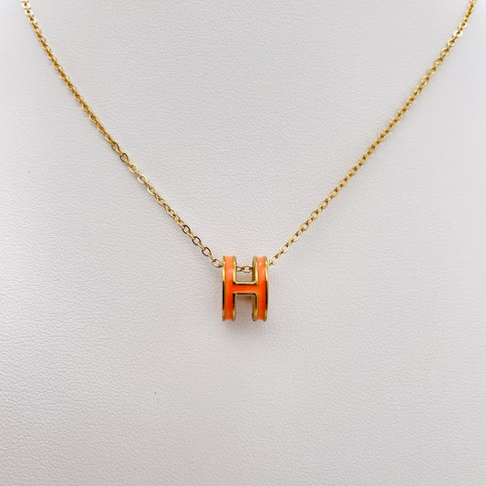 Collier H orange