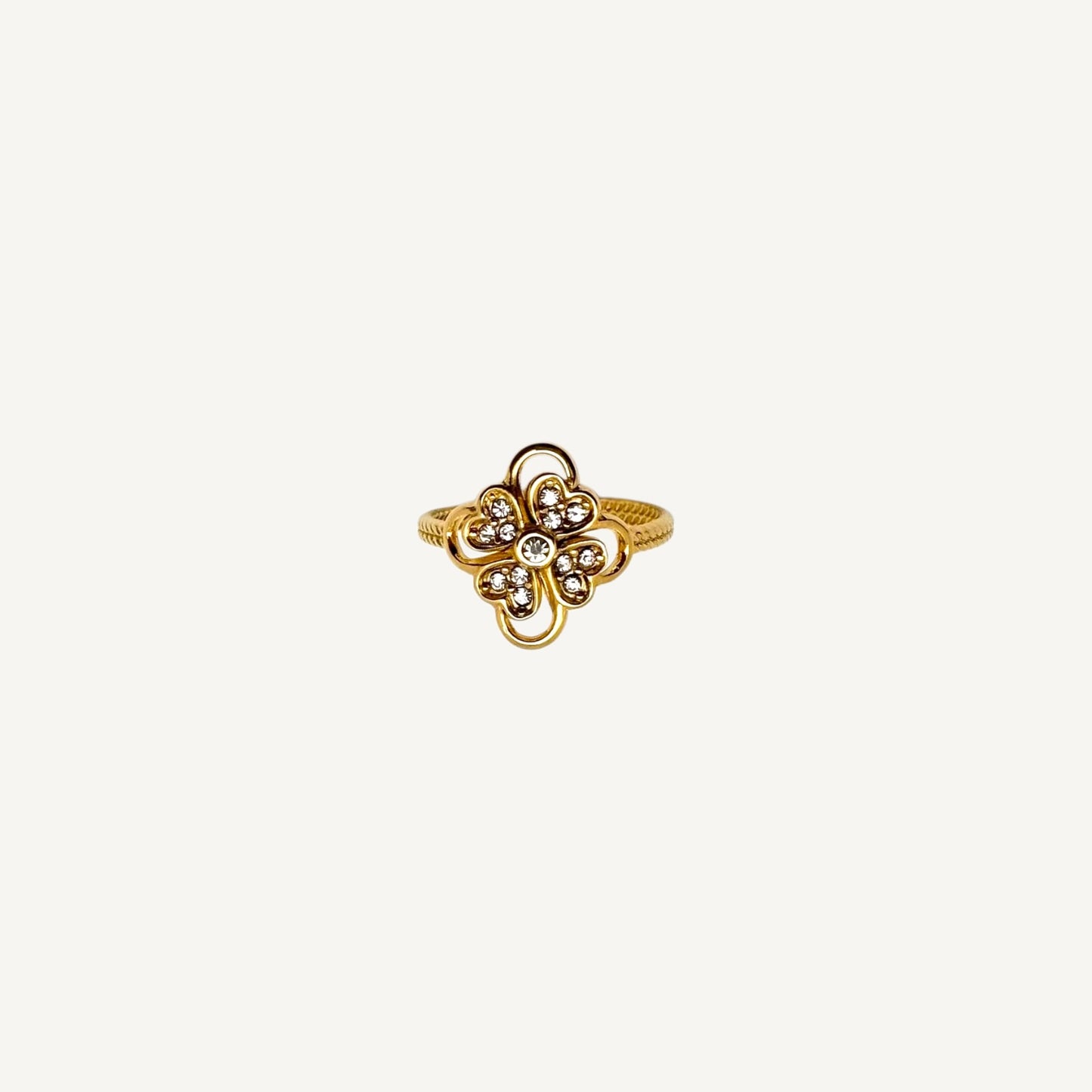 Bague Fleur Coeur