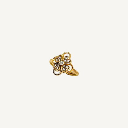 Bague Fleur Coeur