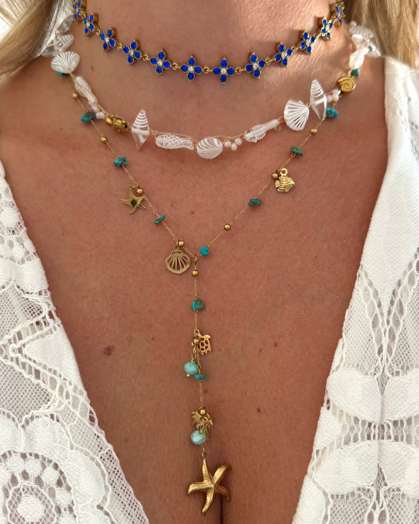 Collier Coralia Bleu